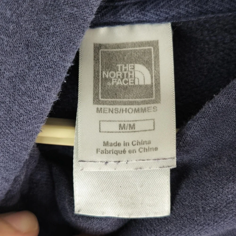 The North Face Hoodie Mens Medium Big Logo Pullover Sweater Blue‎